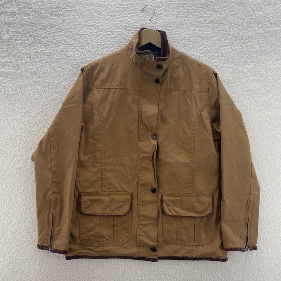 Peregrine Jackets & Blazers - Peregrine Waxed Jacket Womens M Brown Tan  British Country Clothing Riding Coat